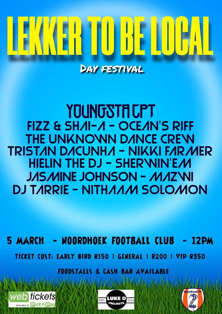 Lekker to be Local event poster